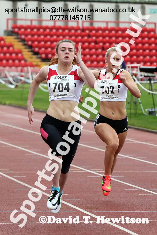 Womens under-20s, North East Track and Field Champs., Gateshead. Photo: David T. Hewitson/Sports for All Pics